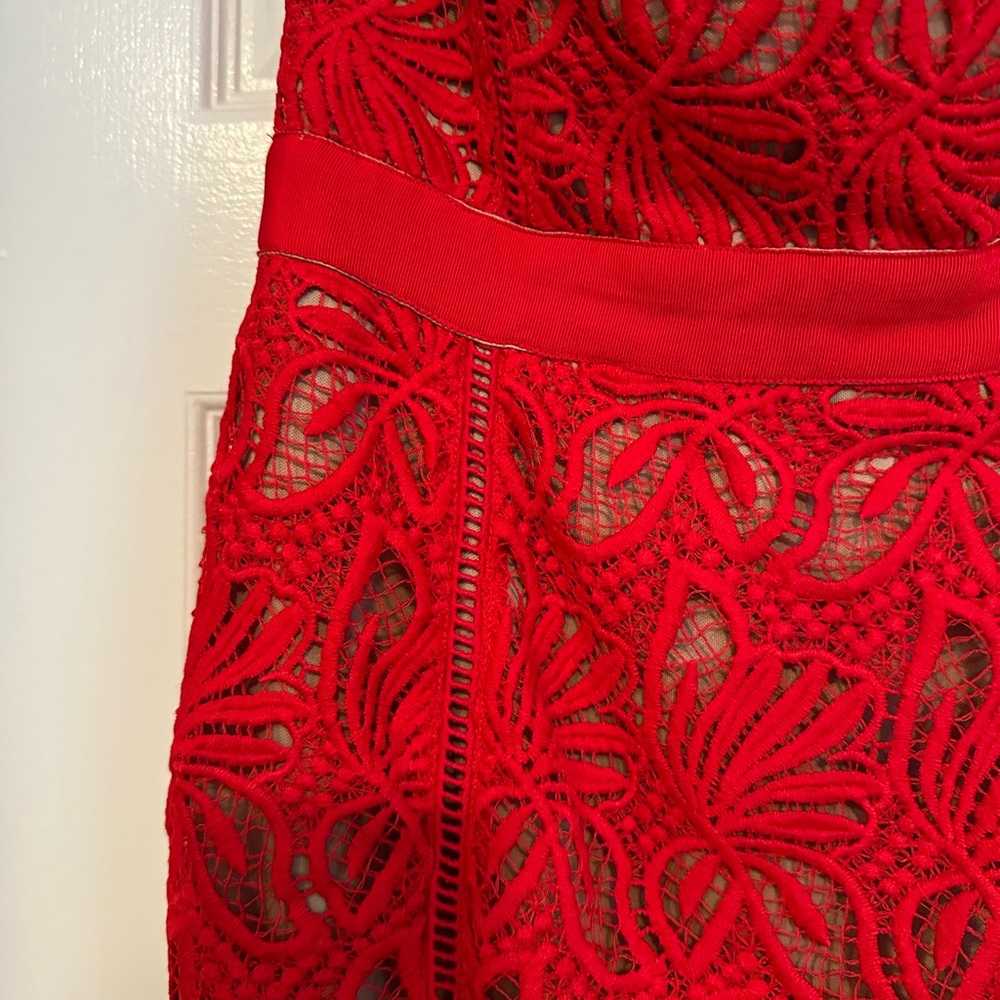 Red Lace Dress - Picture 2 of 12
